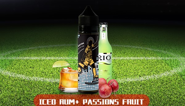 World Cup theme ice juice rum e-liquid